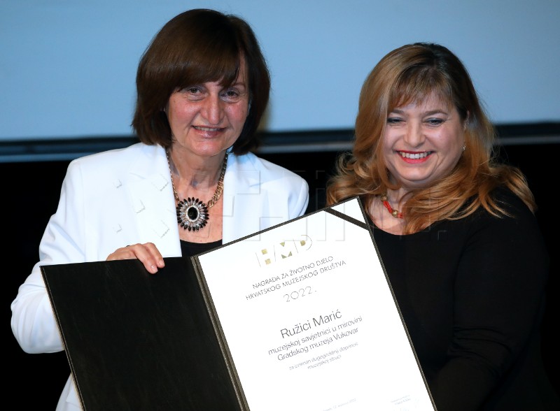 Ružici Marić nagrada za životno djelo Hrvatskoga muzejskog društva